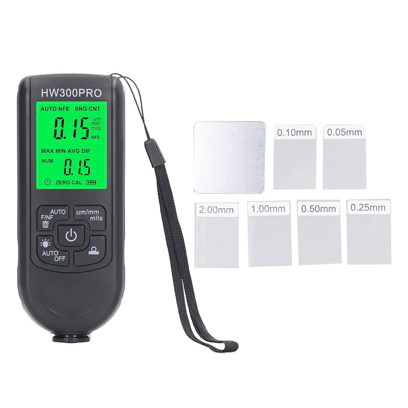 Black Coating Thickness Gauge 0 2000UM High Accuracy Paint Depth Meter For Cars - Image 2
