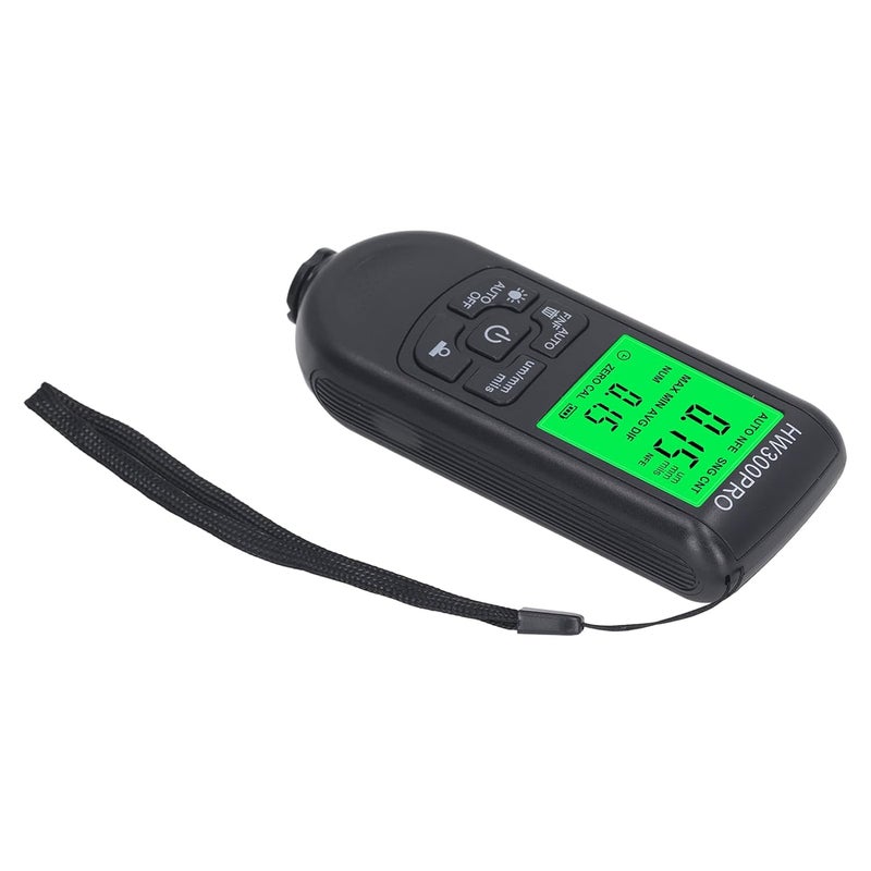 Black Coating Thickness Gauge 0 2000UM High Accuracy Paint Depth Meter For Cars - Image 4
