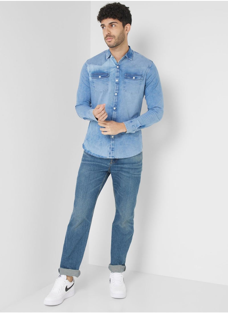 Seventy Five - Muscle Fit Full Sleeve Shirt - Image 1