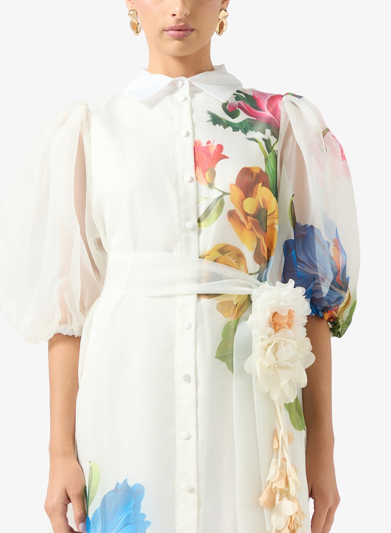 خزانة فستان بطبعة زهور - Image 3