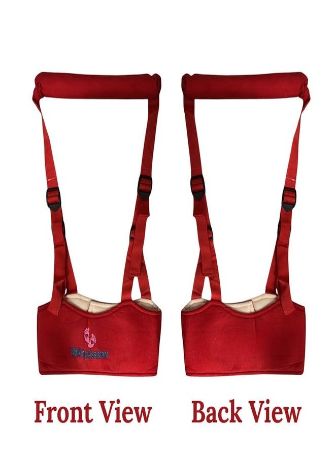 TAG24 Baby Walking Assistant Safety Harness | Adjustable Toddler Belt with Dual Foam Chest Support | Lightweight Infant Walking Helper | Baby Learning Walking Aid for Boys & Girls|Color-RED - Image 5