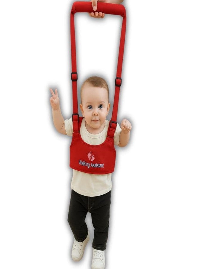 TAG24 Baby Walking Assistant Safety Harness | Adjustable Toddler Belt with Dual Foam Chest Support | Lightweight Infant Walking Helper | Baby Learning Walking Aid for Boys & Girls|Color-RED - Image 1