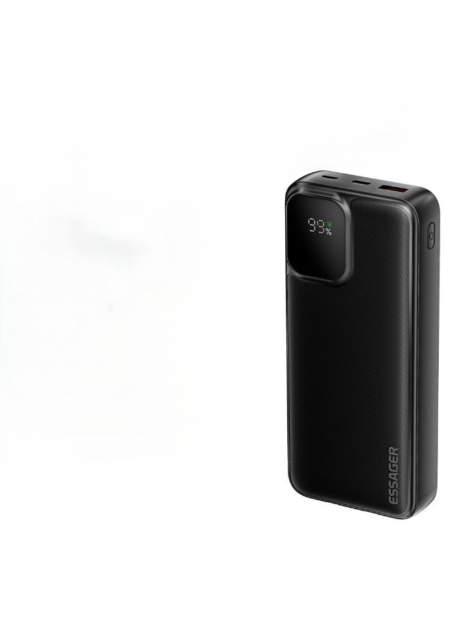 Essager Power Bank 20000mAh Portable Charger with Built-in Cable Digital Display Battery Capacity 22.5W  Samsung and iPhone 15 14 13 pro - Image 1