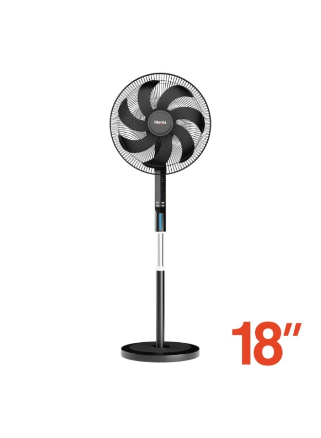 Mienta Stand Fan 18-inch Remote Control SF351438A- Black - Image 1