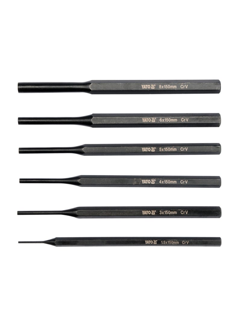 Yato YATO Pin Punch Set 6pcs 1.5-8mm YT-47121 
