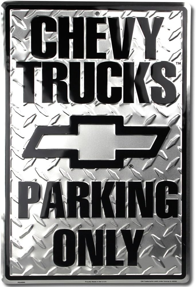 Chevy Truck Parking Sign