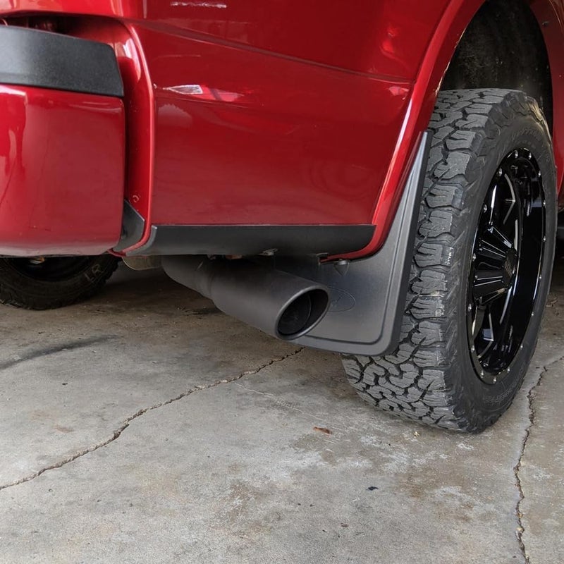 A-KARCK Exhaust Tip 2.5 Inch Inlet, 2.5" Inlet 3.5" Outlet 9" Long Black Coated Finish Muffler Tip For Truck Tailpipe, Stainless Steel Rolled Edge - Image 5