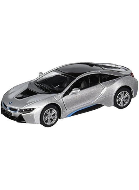 BMW i8 Gray 5 1:36 Scale Die Cast Metal Model Toy Car w/Pullback Action