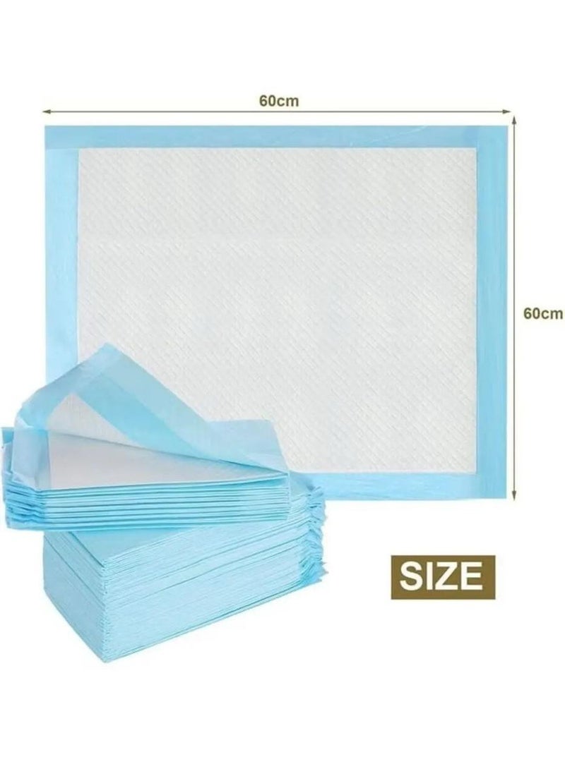 Generic Disposable Underpads, Absorbent Incontinence Bed, Changing Mat For, Kids, Mothers, Elderly, Pets Underpads, Bed Protection 60x60 cm 20-Pieces  - Image 2