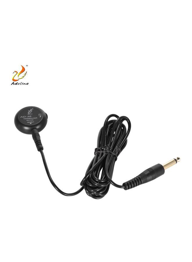 NIBEMINENT Mini Piezo Pickup Contact Microphone Transducer For Acoustic Classical Folk Guitar - Image 2