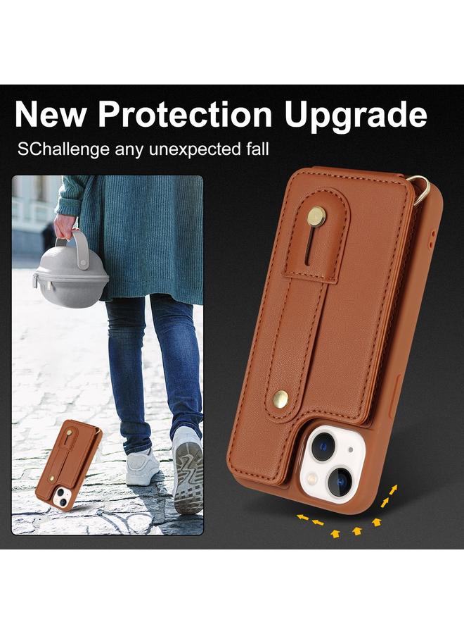 S-TOP Case For iPhone 12 Pro Max Wristband Vertical Flip Wallet Back Cover Phone Case - Image 3