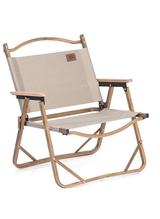 Naturehike Mw02 Outdoor Folding Chair | Lightweight And Durable Folding Chair | Plastic Construction, Supports 265 Lbs, Portable Design | Khaki  - Image 1