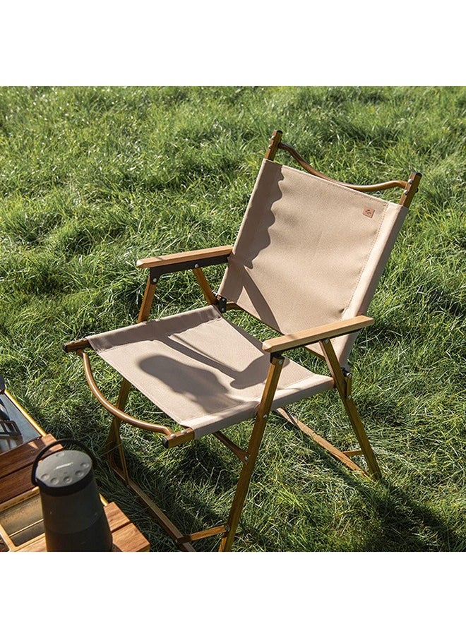 Naturehike Mw02 Outdoor Folding Chair | Lightweight And Durable Folding Chair | Plastic Construction, Supports 265 Lbs, Portable Design | Khaki  - Image 3