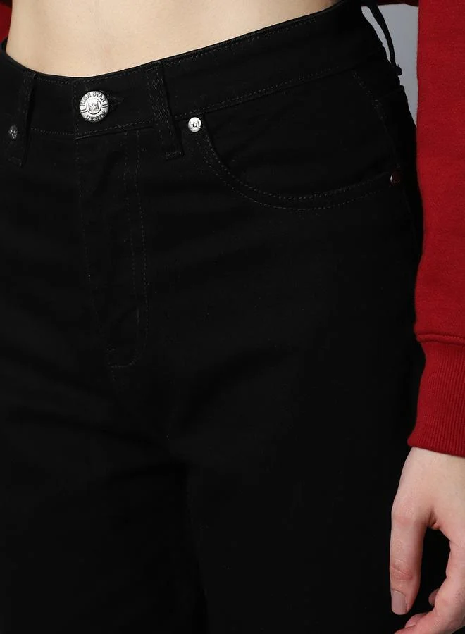 HIGH STAR High Rise Cropped Jeans by Styli