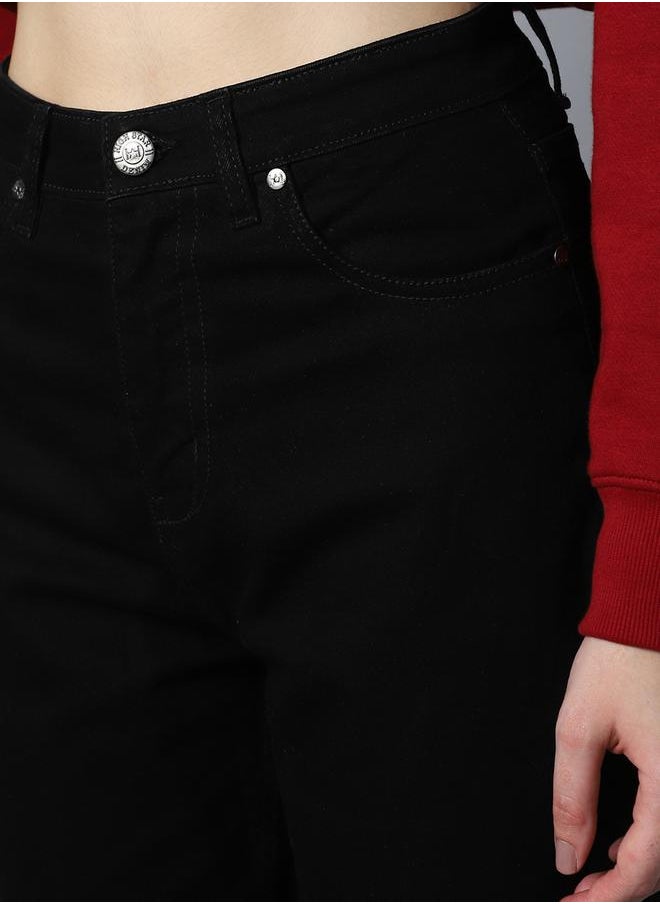 HIGH STAR - High Rise Cropped Jeans by Styli - Image 1