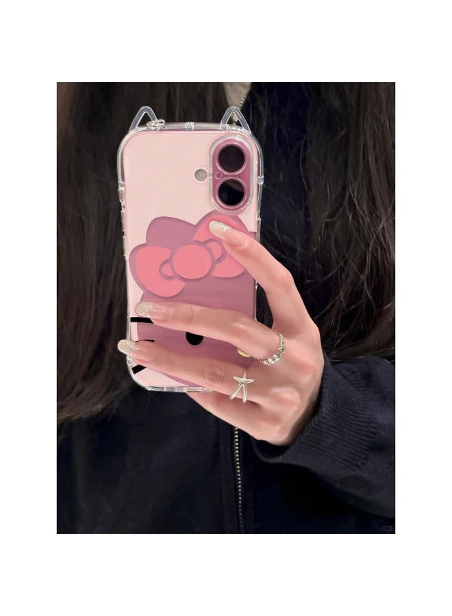 NIBEMINENT Big Face Bow Kt Cat Protective TPU Case Cover For iPhone 17 Pro - Image 2