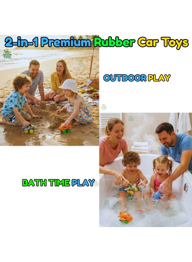 Scion Toys Premium Soft Rubber Airplane Vehicle Toy Set for Toddlers 1-3, Kids Safe Round Edge Toy, BPA Free Baby Bath Travel Toys, Birthday Gift Boys Girls UAE - Image 3