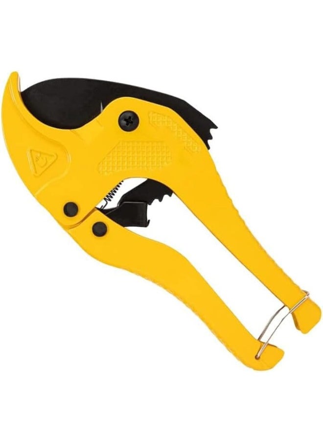 Biella Pipe Cutter, High Performance Teflon Blade Made Ratchet-Type Pipe Cutter One-Hand Fast Pipe Cutting Tool For Pvc Ppr Pe Pex Pipe And Other Plastic Pipe  - Image 1