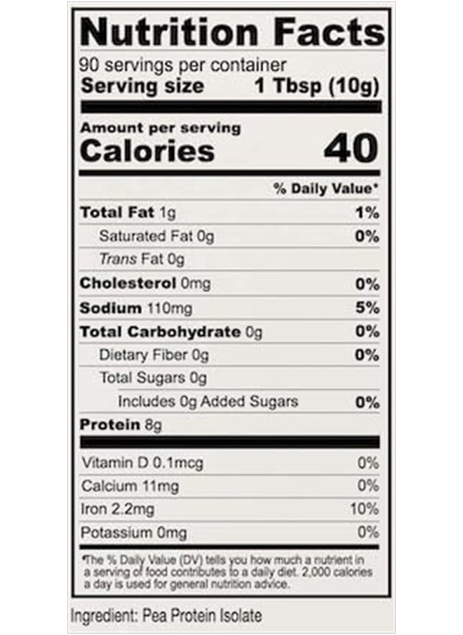 Anthony's - Premium Pea Protein, 2 lb, Plant Based, Gluten Free, Unflavored, Vegan, Keto Friendly, Made from Peas - Image 1
