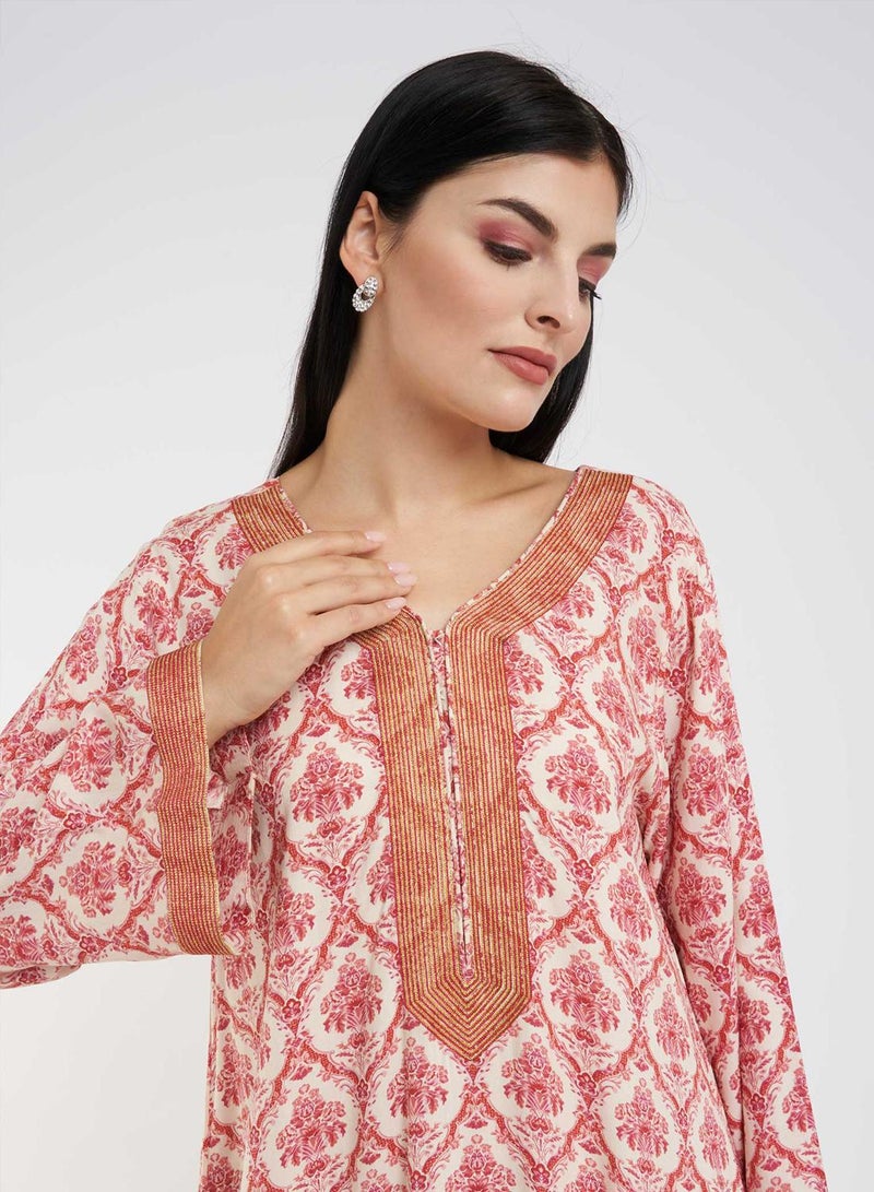 KASHKHA Viscose Printed Jalabiya - Image 4