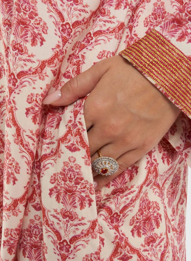 KASHKHA Viscose Printed Jalabiya - Image 5