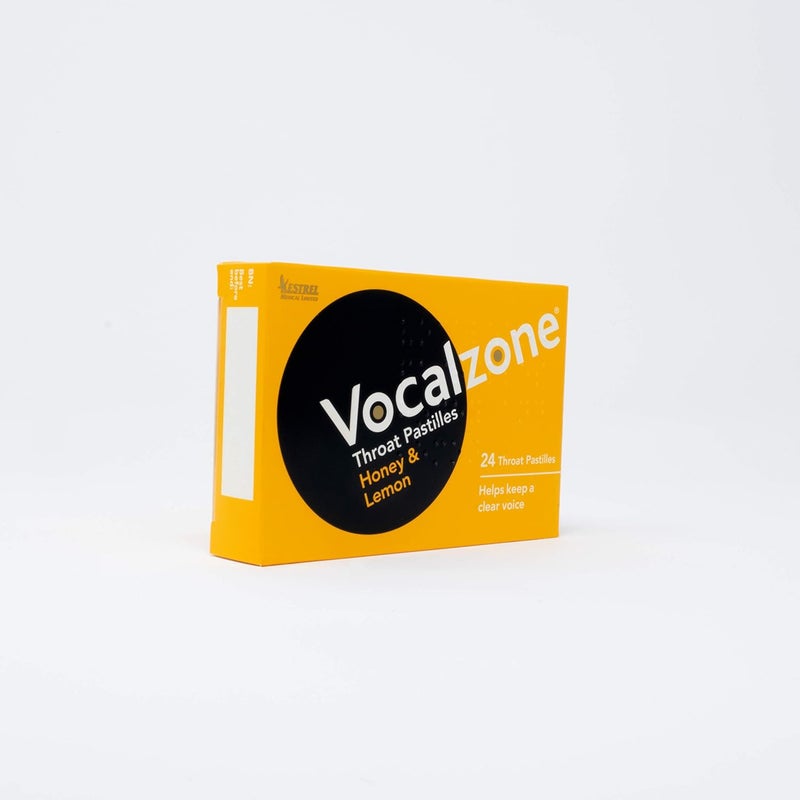 Vocalzone Throat Pastilles Honey  Lemon 24  For Sore Throats and Hoarseness When Overusing Your Voice Produced and sold in the United Kingdom since 1912 - Image 5