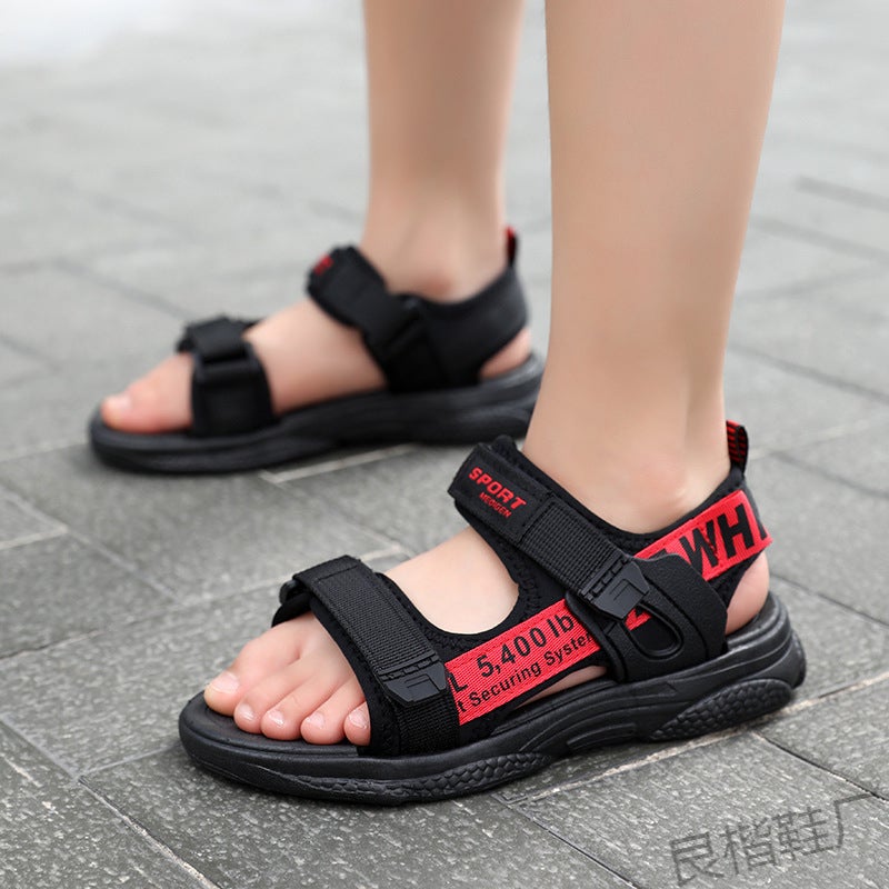 Jinjiang Factory Boys' Sandals 2025 Summer Children'S Beach Shoes For Older Kids Students Soft Sole Non-Slip Boys' Shoes Outdoor - Image 4