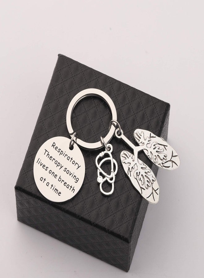 SEIRAA Respiratory Therapist Gift Lung Specialist Keychain Respiratory Therapy Saving Lives RT Gift for Lungs Doctor (Lung Specialist Keychain) - Image 2