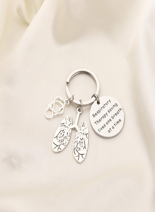 SEIRAA Respiratory Therapist Gift Lung Specialist Keychain Respiratory Therapy Saving Lives RT Gift for Lungs Doctor (Lung Specialist Keychain) - Image 4