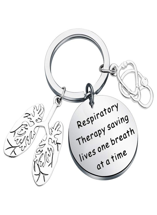 SEIRAA Respiratory Therapist Gift Lung Specialist Keychain Respiratory Therapy Saving Lives RT Gift for Lungs Doctor (Lung Specialist Keychain) - Image 1