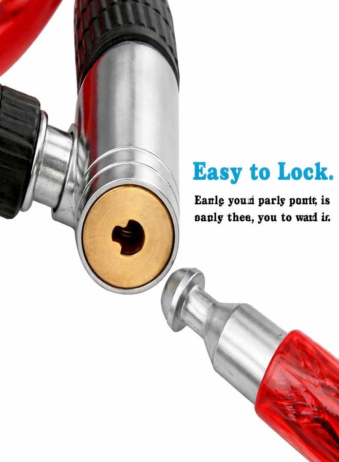 KONIO Helmet Lock Heavy Duty Steel Cable Lock for Bike, Motorcycle,Strollers, Gate & Luggage Security(Pack-1), (Red). - Image 3