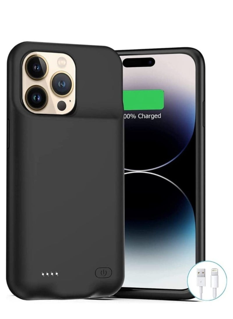 Raxoom Protective Battery Case Cover For Apple iPhone 13 Pro Max 4500mAh Black - Image 1