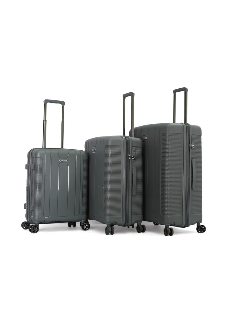 ترافلايت Travelite Hardside Double spinner Luggage Trolley 3 Pcs set