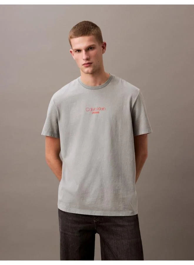 Acid Wash Crew Neck T-Shirt