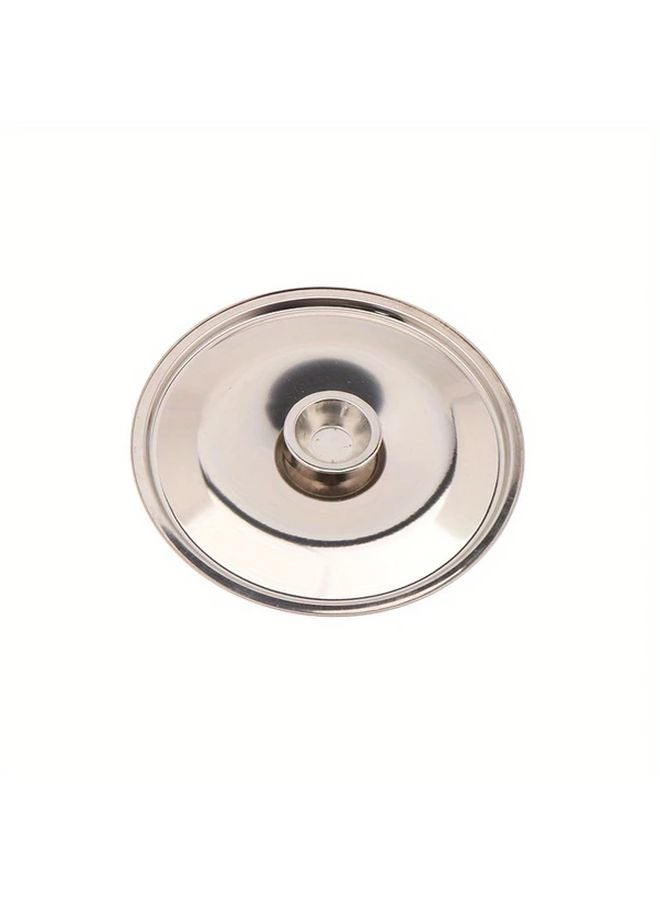 7.09 Inch Stainless Steel Saucepan Lid With Ergonomic Handle And Steam Resistant Cover - Image 1