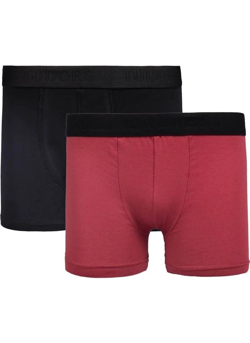 Tudors Men's 2-Pack Cotton Lycra Flexible Fabric Boxer