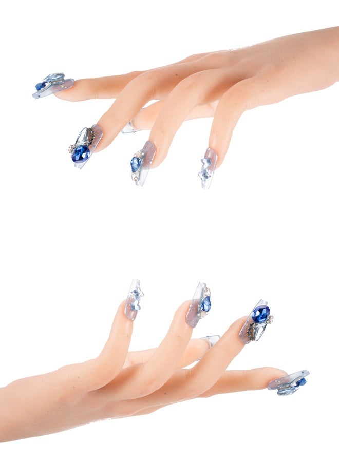 أظافر بناتي، 10 قطع حريمي، مناكير يدوي خالص - Image 3