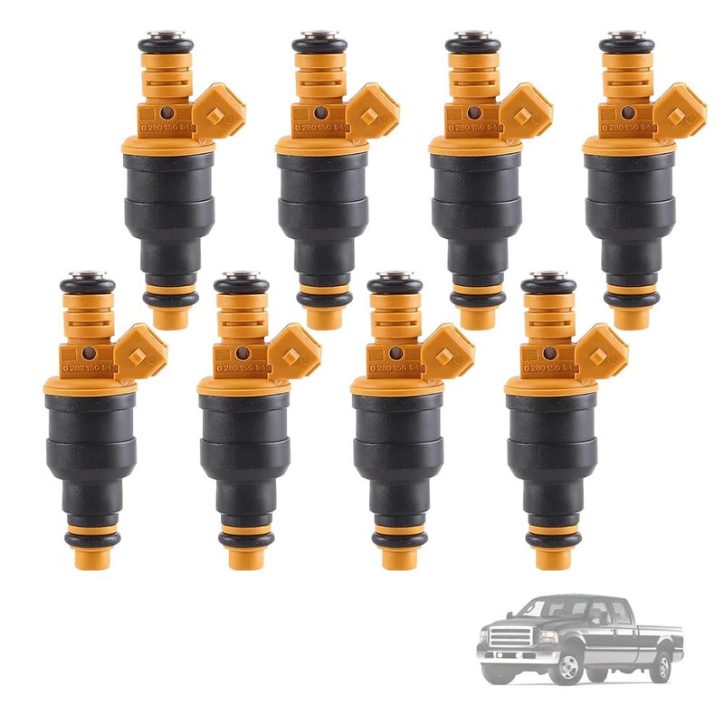 LONGKEES Set of 8 Fuel Injectors FIT Ford F150 F250 F350 E150 E250 E350 Mustang Expedition Explorer 46L 50L 54L 58L Replace 0280150943 0280150939 0280150909 - Image 2
