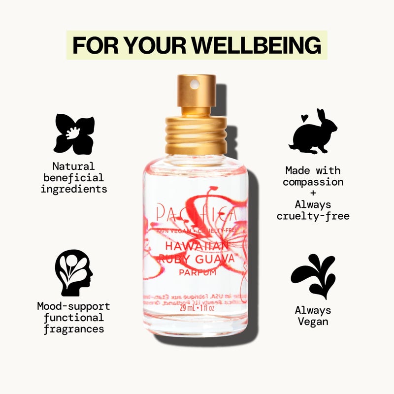 Pacifica عطر بخاخ باكفيكا هاواي رuby غوافا - عطر شخصي نباتي وخالي من القسوة مع زيوت أساسية - Image 2