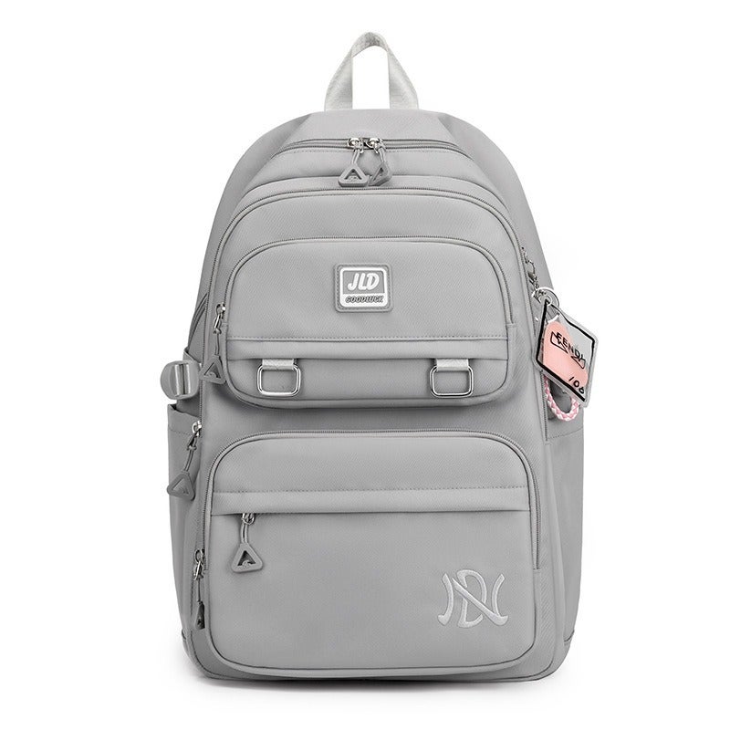 Fashionable New Cross-Border Casual Backpack for Middle School Students - Large Capacity Travel Bag for Girls, Korean Style