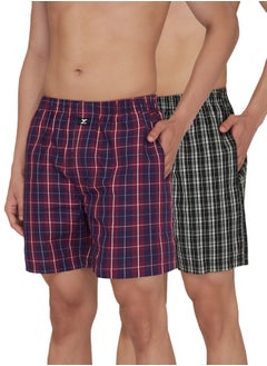 XYXX IntelliEaze Super Combed Cotton Boxer Shorts for mens pack of 2  - Image 1