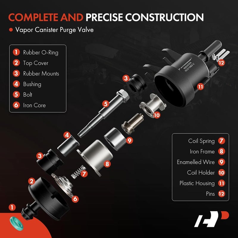 A-Premium Vapor Canister Purge Solenoid Valve - Image 4