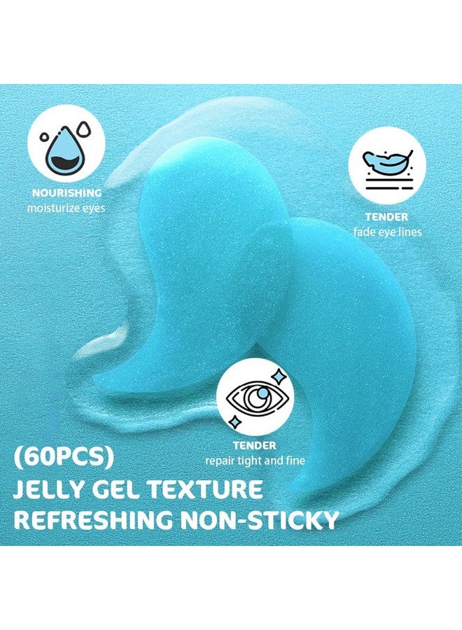 AMY'S DIARY Eye Mask Under Eye Patches (30 Pairs)- Puffy Eyes & Dark Circles Treatments,Reduce Under Eye Bags and Smooth Wrinkles,Eye Skin Care Pads With Collagen (Blueberry Extract) - Image 2