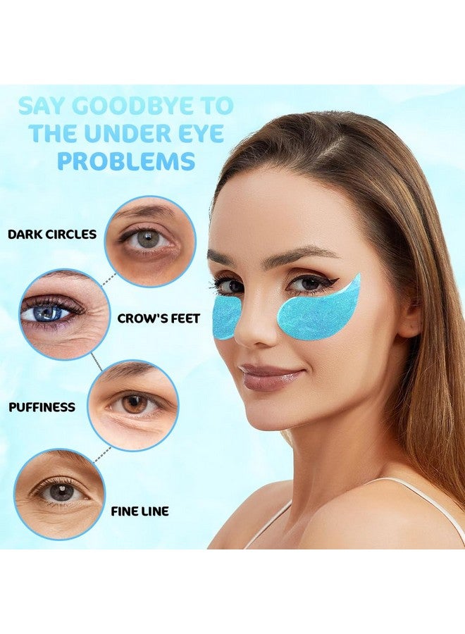 AMY'S DIARY Eye Mask Under Eye Patches (30 Pairs)- Puffy Eyes & Dark Circles Treatments,Reduce Under Eye Bags and Smooth Wrinkles,Eye Skin Care Pads With Collagen (Blueberry Extract) - Image 3