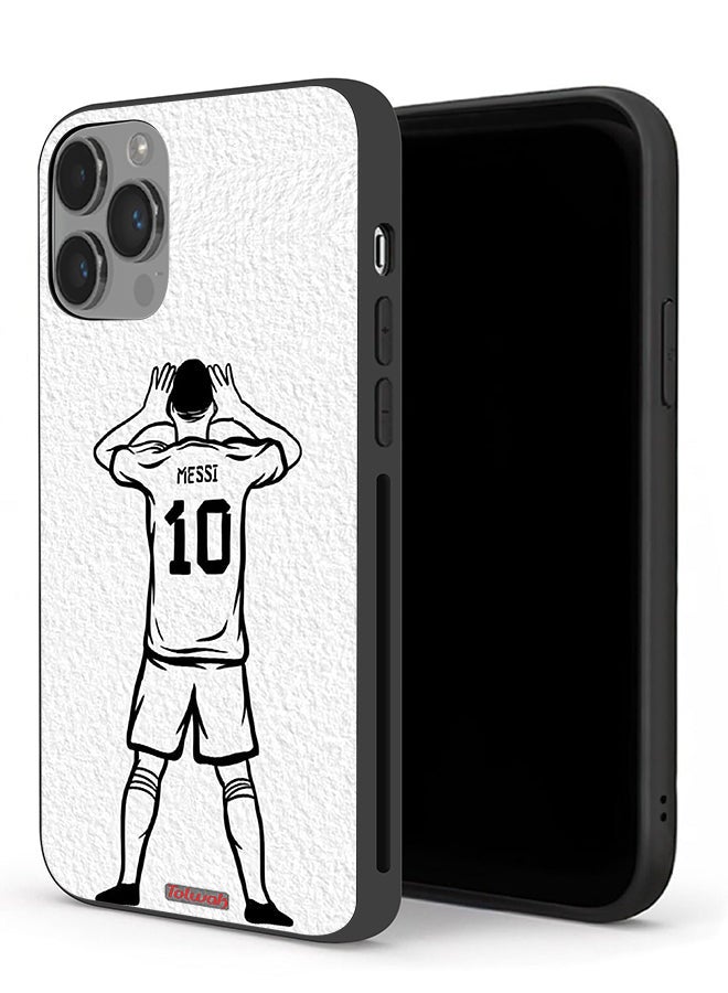 Tolwak Apple iPhone 14 Pro Max Protective Case Messi Sketch - Image 1