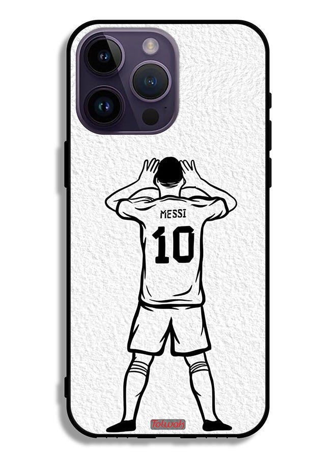 Tolwak Apple iPhone 14 Pro Max Protective Case Messi Sketch - Image 2