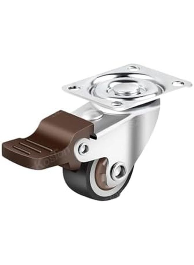 2 Inch Heavy Duty Casters Set Of 4 Rubber Wheels For Furniture Cabinets - Image 3