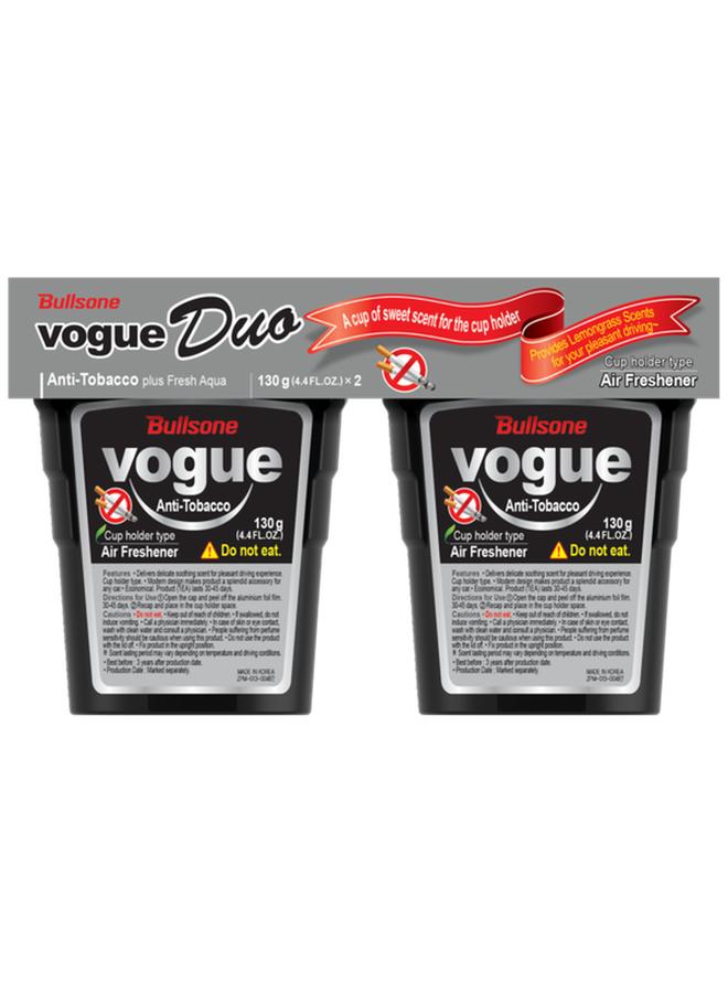 Bullsone 2-Piece Vogue Anti-Tobacco Car Air Freshener 130g - Image 1