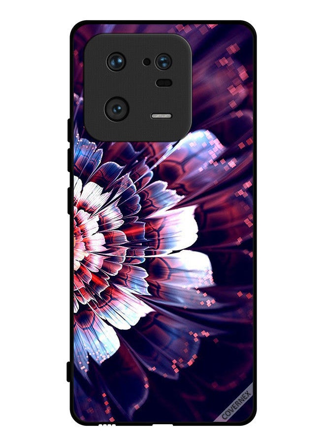 Protective Case Cover For Xiaomi 13 Pro Reflected Big Flower On Left Side