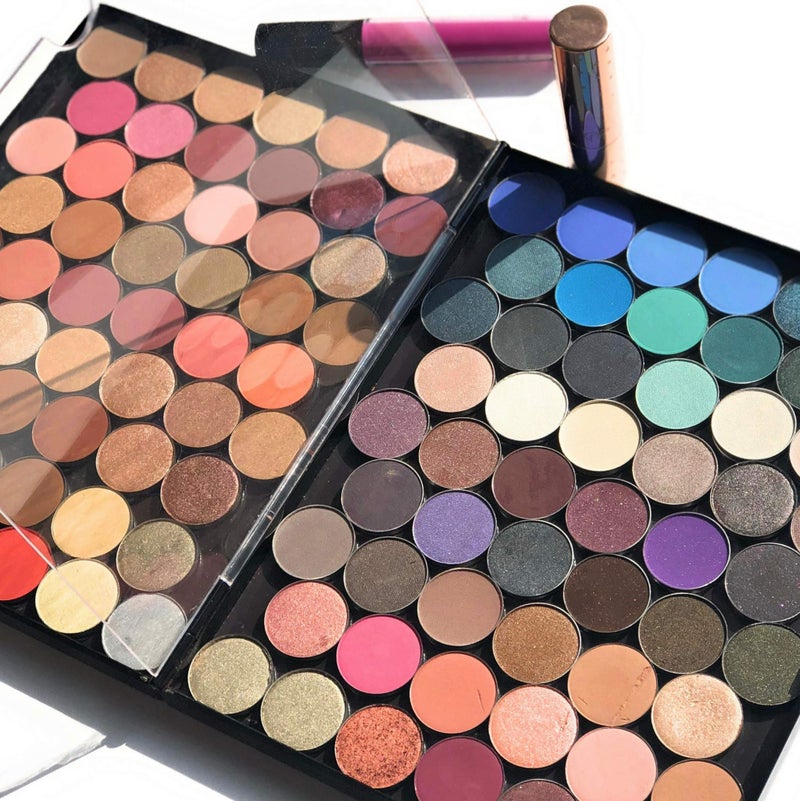 Adept Cosmetics The Adept Palette in Singularity Black - Double Sided Magnetic Empty Palette with Divider, Holds Over 100 Single Round Standard Sized Eyeshadow Pans, Hardshell Case - Image 4